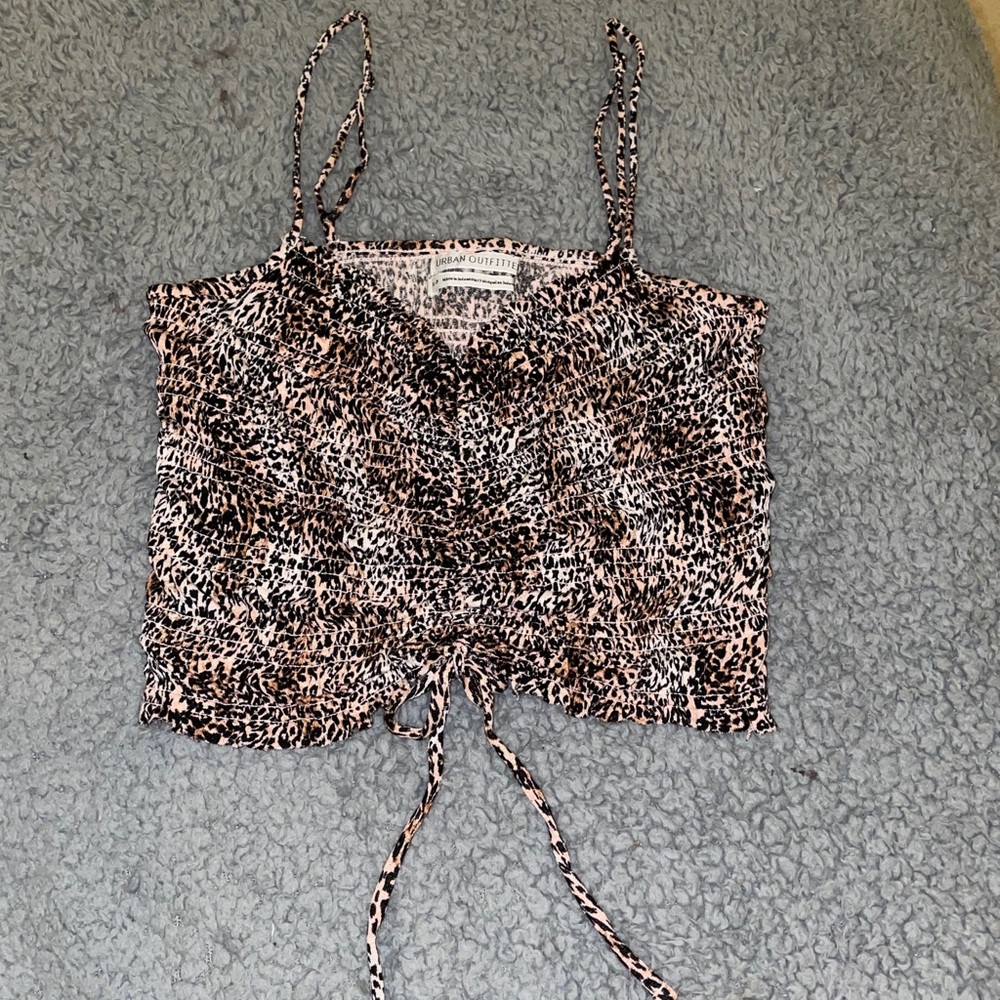 Urban Outfitters Leopard Print Crop Top
